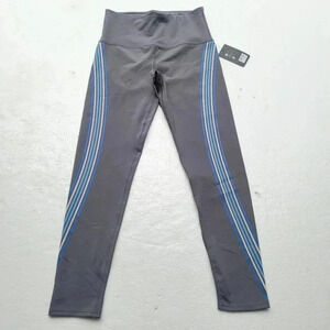 BSP Women Athletic Ankle Leggings Black Gray Blue capri Yoga sz M